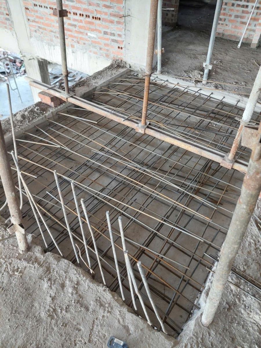 khoan cấy thép sàn