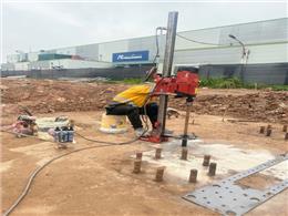  Thử nghiệm kéo lực bulong M42 thi công bằng keo Bossong BCR 300 
