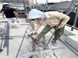 Thi Công Khoan Cấy Thép Cột Và Thép Dầm Bằng Ramset Epcon G5 Extrem Tại Khu Biệt Thự Văn La