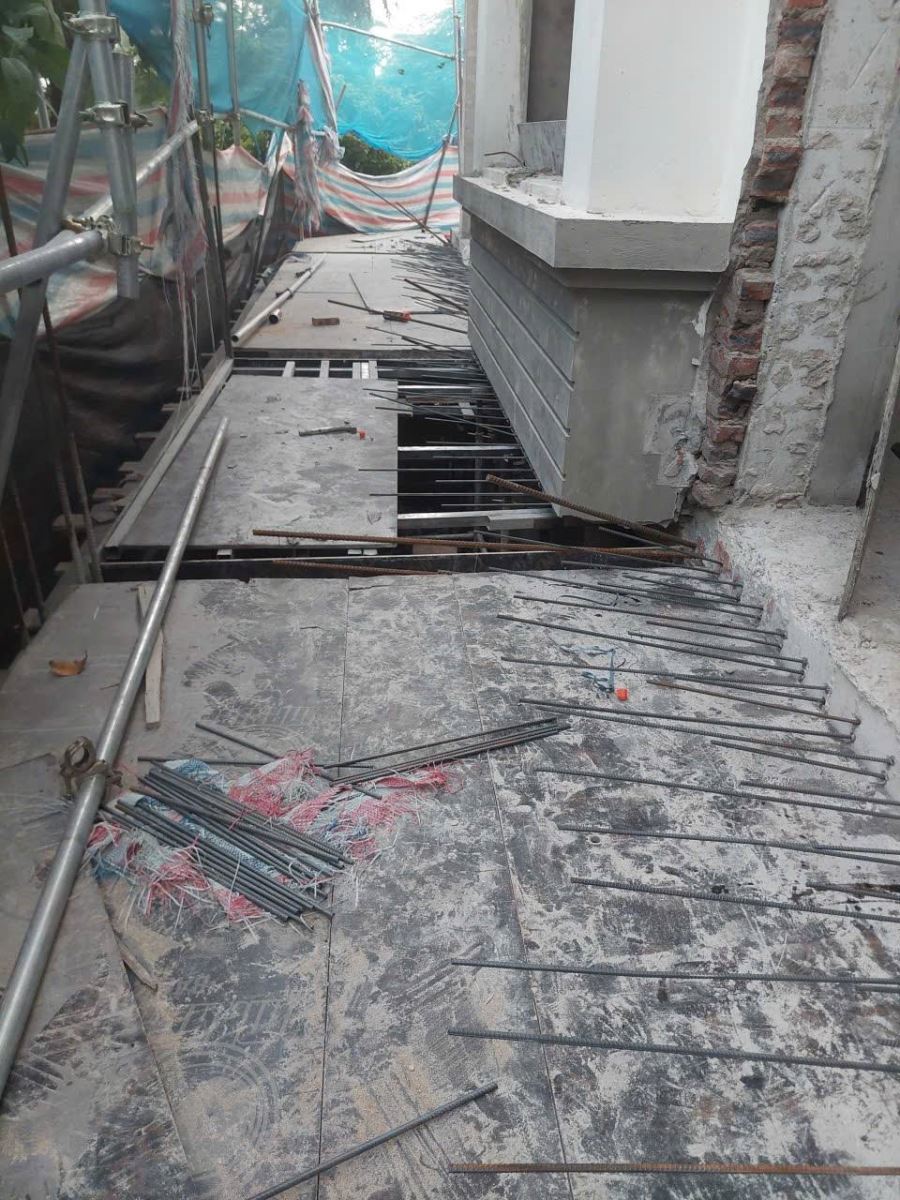 khoan cấy thép chờ