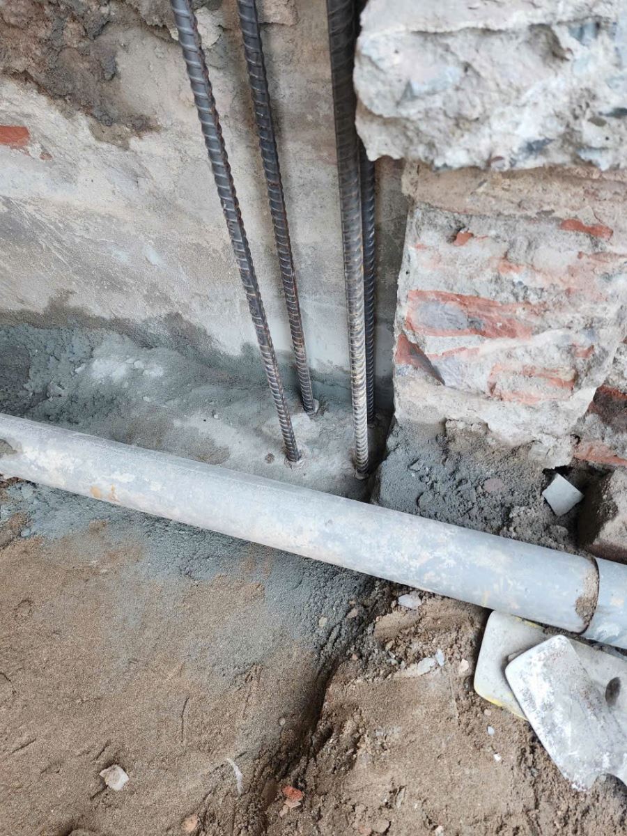 khoan cấy thép chờ